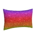 thumbnail image 2 of Balery Rainbow Glitter Bedding Queen Pillow Cases - Envelope Closure - Soft Brushed Microfiber Fabric - Shrinkage and Fade Resistant Pillow Cases-16"x24", 2 of 9