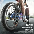 thumbnail image 3 of Gocio Ebike 750W Peak, 26"x4" Fat Tire Electric Bike, Full Suspensions, 48V 10.4Ah Foldable Electric Bikes Adult, LCD, 21 Speed, Electric Mountain Bike UL2849 Certified, 3 of 10