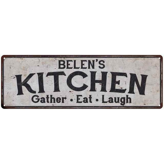 BELEN's Kitchen Gift Rustic Chic Decor Gift 6x18 Sign 206180051348