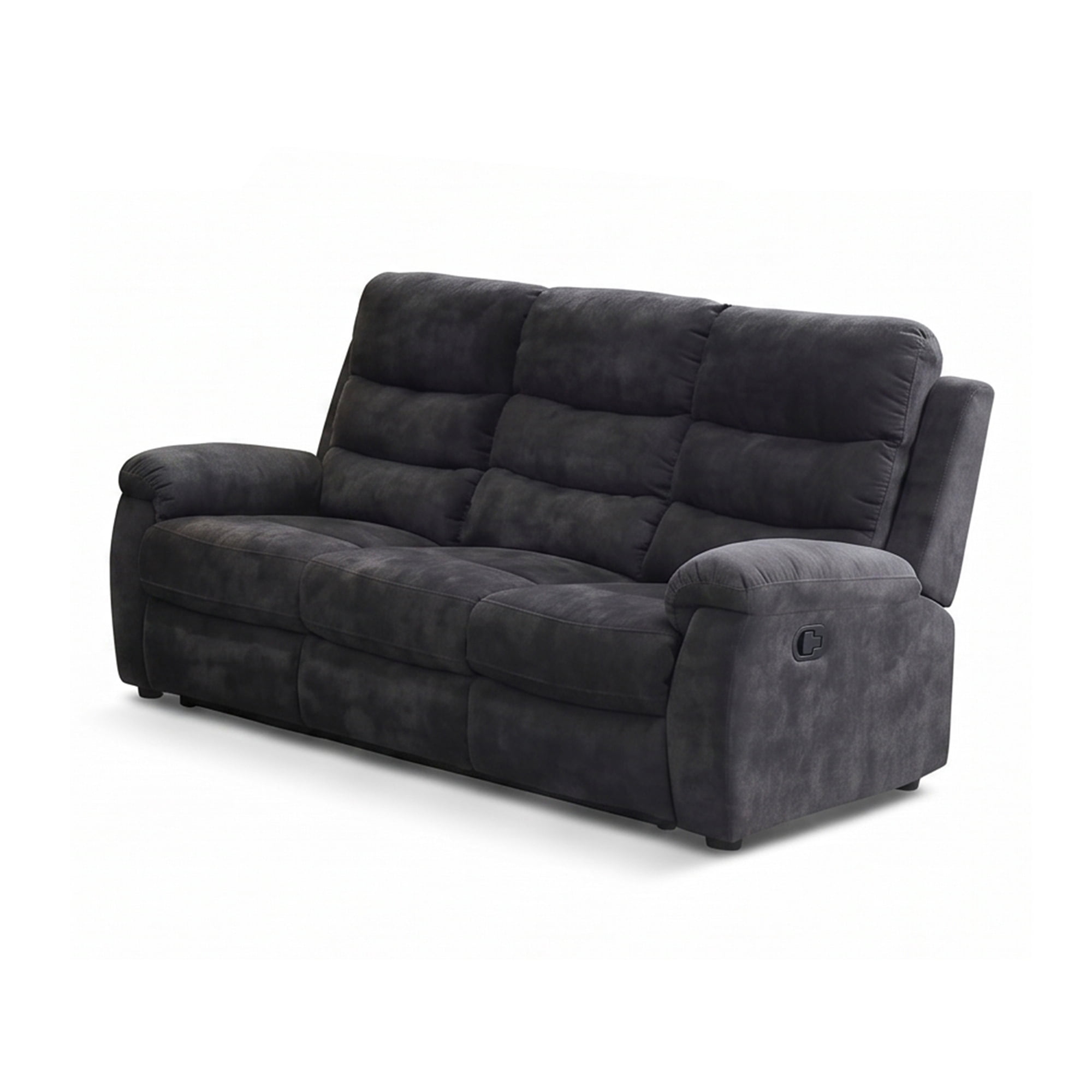 80" Manual Reclining 3-Seat Sofa Couch for Living Room, Gray