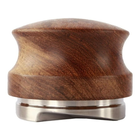 

Stainless Steel Coffee Distributor Coffee Tamper Leveler NSlip Three Angled Slopes Wood Handle Adjustable Professional for Coffee Maker - 53mm