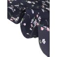 thumbnail image 5 of AllegK Falmidi dividicon botones en espaly dobladillo con volantes florales pamujer Azul oscuro S, 5 of 5