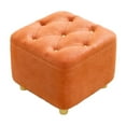 thumbnail image 1 of Taburete otomano reposapiés Muebles creativos Silla antideslizante Reposapiés pequeño naranja, 1 of 9