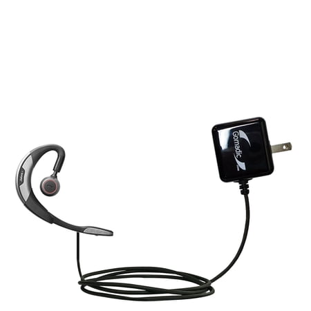 Gomadic Intelligent Compact AC Home Wall Charger suitable for the Jabra Motion - High output power with a convenient, foldable plug design - Uses TipE
