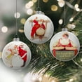 thumbnail image 2 of Northlight Norman Rockwell Christmas Disc  Glass Ornaments - 3" - Set of 3, 2 of 6