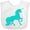 AA-White, variant on Inktastic Aqua Unicorn Boys or Girls Baby Bib