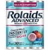 Rolaids Advanced Strength Antacid Plus Anti Gas Tablets Rolls, 3 Rolls 1 ea (Pack of 4)