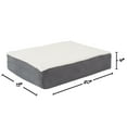 thumbnail image 6 of PETMAKER 20x15 Orthopedic Dog Bed with Memory Foam and Sherpa Cover, Gray, 6 of 7