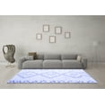 thumbnail image 3 of Ahgly Company Machine Washable Indoor Rectangle Solid Blue Modern Area Rugs, 7' x 10', 3 of 4
