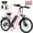 White, variant on VARUN Electric Bike, 24" EBike with 750W Peak Motor, 48V 374.4Wh Removable Battery, 20+MPH, 7-Speed Gears, Includes Bike Pump, Phone Holder & Bike Lock - Electric Bicycle for Adults, UL2849