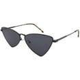 thumbnail image 2 of FEISEDY Retro Triangle Cateye Sunglasses for Women Men Metal Frame Colored Lens Sunglasses B2743, 2 of 15