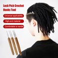 thumbnail image 4 of Scienceny Ganchos de ganchillo, herramientas de de bloqueo de rastas, accesorios de rastas entrelazados, práctico instrumento de mango de agujas Artesanía Tipo3 Scienceny TO008208-03, 4 of 6