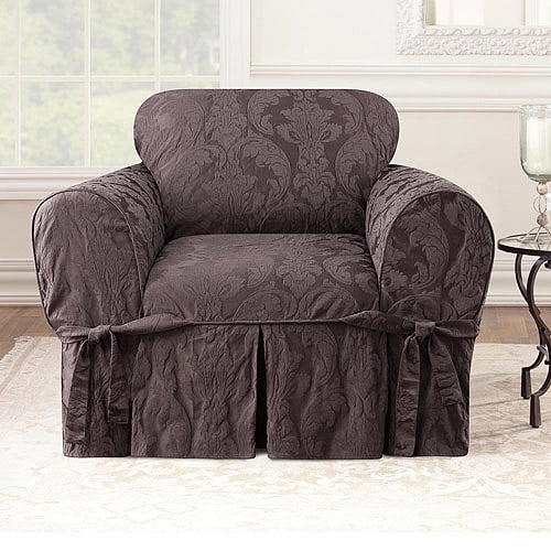 Sure Fit Matelasse Damask Chair Cover, Matelasse Damask Dining Room Chair Cover