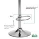 thumbnail image 4 of Banco Silla De Comedor Giratorio Respaldo Set 2pzs Cafeteria negro 1, 4 of 7