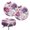 Rose Pattern, variant on HUIACONG Washable Chair Covers, Vintage Mandala Pattern Premium Fabric Waterproof Bar Stool Cushion Covers for Home Coffee Shop