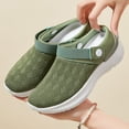 thumbnail image 3 of Zapatos de malla transpirables para mujer, zapatillas informales a la moda, calzado de media sujeción sin cordones, novedad de verano 2024, 3 of 5