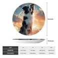 thumbnail image 2 of Honeii Cloud Border Collie Print Elegant Bone China Decorative Plate, Porcelain Plate,Art Crafts,Ceramic Ornaments for Home Office Wall Decor-8in, 2 of 6