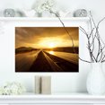thumbnail image 1 of Wet After Rain Road at Sunset - Extra Large Wall Art Landscape, 1 of 3