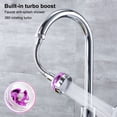 thumbnail image 3 of Faucet Aeroador Mezclador Ventilador Extensión Extensión Lavado Bubbler Flexible Detachable Lavable Plástico Rociador Pulverizador Pieza de Reemplazo Tipo Largo Noticed HA012290-02, 3 of 7