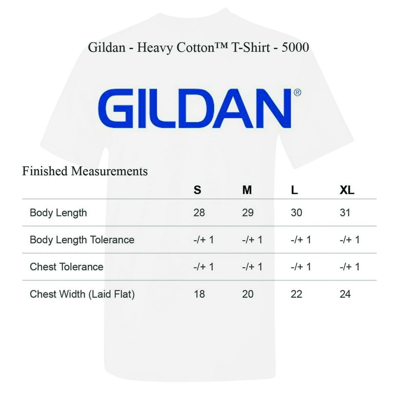 Gildan Heavy Cotton T-Shirt, Men Short Sleeve Crew Neck