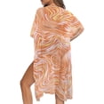 thumbnail image 5 of HELLHERO Tropical Vacation Swirl Abstract Kimono Cover-Up - Lightweight Breathable Loose Fit Bathing Suit Cover Up for Beach & Pool, 5 of 6