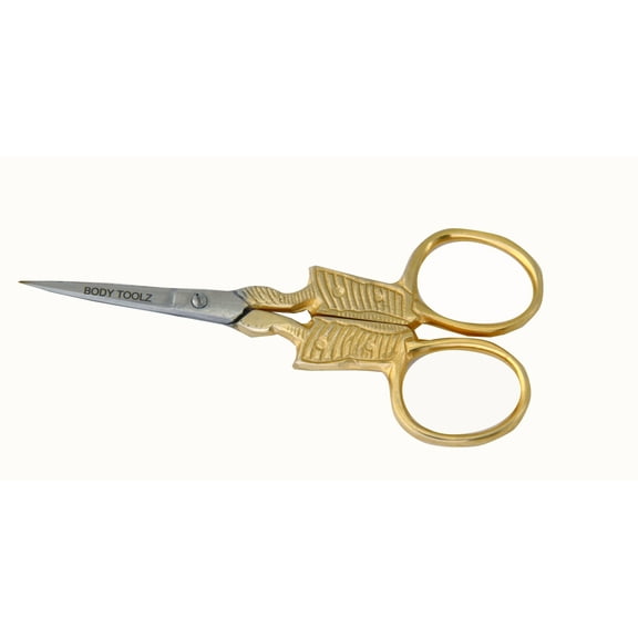 Body Toolz Cuticle Scissor 3 1/2" Long Straight Blade Extremely Sharp Trim Cuticle, Eyebrows
