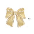 thumbnail image 6 of Soumake Chic Flower Bow Brooch Lightweight Rust-Resistant Alloy Lapel Pin Elegant Pearls Jewelry For Women Accessory, 6 of 8