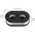 thumbnail image 2 of Replacement Filters for Lawn Mower Air Cleaner, Engine Accessories Ensuring Extended Service Life & Good Air Permeability, Keeping Engines Clean and Running Smoothly (2 PCS), 2 of 5