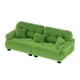 thumbnail image 4 of Sofá en miniatura para casa de muñecas, escena de vida con adorno de almohada, sala de estar 1 25 Verde, 4 of 9