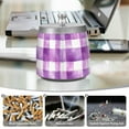 thumbnail image 6 of Yayeee Ashtray with Lid for Cigarette Smokeless Stainless Steel Home Ash Holder, Purple and White Pattern, 6 of 7