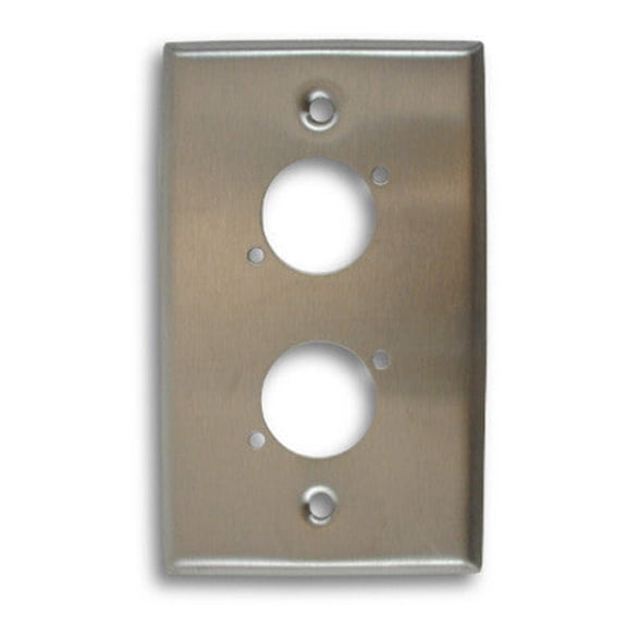 Single Gang, Dual Position Stainless Steel Wall Plate