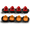 4x Amber + 4x Red, variant on All Star Truck Parts 2 Inch Red Beehive 9 LED Boat Trailer Marker Light Grommet & Plug IP67 Submersible 12V Bee Hive Cone for RV Semi Truck Auto 2x
