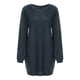 thumbnail image 5 of Vestidos de suéter Prolriy para mujer 2024, suéter de invierno de moda para mujer, suéter de punto de cuello alto, cálido, de manga larga, con bolsillo, vestido de suéter para mujer, gris XXXL, 5 of 8