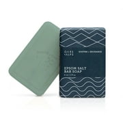 Oars + Alps Epsom Salt Mens Bar Soap, Made with Dermatologist Tested Skin Care Ingredients, Vegan and Gluten Free, 1 Pack