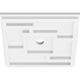 thumbnail image 4 of Ekena Millwork CMP10KX-01000 10 in. OD x 1 in. ID Square Knox Architectural Grade PVC Contemporary Ceiling Medallion, 4 of 4