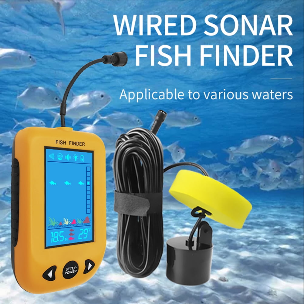 top portable fish finders LUCKY Finder,Handheld Waterproof Depth Finder,Wireless fishfinder for Ice Fishing,Sea Fishing,Bank Fishing,Kayak Fishing,Depth Finder with Color LCD Screen,Black : Electronics If you have a power supply on your vessel LUCKY Portable Fish Finder Handheld
