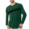 thumbnail image 1 of Blusas y camisas de manga larga con cuello redondo para hombre, deportivas, fitness, hogar, pijamas estampados, camiseta de manga larga con cuello redondo, blusa de poliéster para hombre, 1 of 3