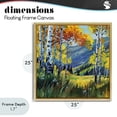 thumbnail image 4 of Stupell Industries Contemporary Autumn Golden Birch Grove Gold Floating Frame Canvas Art, 25 x 25, by Kate Jarvik Birch, 4 of 8