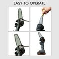 thumbnail image 6 of YouLoveIt 24V Mini 4-Inch Electric Pruning Saw Rechargeable Cordless Portable Electric Saws Woodworking One-handed Electric Saw for Wood Cutting,Tree Pruning and Gardening, 6 of 8