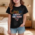 thumbnail image 2 of Toddler Girls 250th America Anniversary T Shirt Retro US Flag Print Casual Tee Comfortable Short Sleeve Tops for 2026 Fourth of July Celebration Gibobby,3-4 Years,Black, 2 of 5