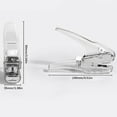 thumbnail image 5 of Handheld Stapler 25 Sheets Capacity Clear Acrylic Stapler for Takeout Packaging, 5 of 7