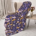 thumbnail image 3 of Sikiie Snake And Floral Cozy Flannel Fleece Throw Blanket: Lightweight & Thick for All Seasons - Perfect for Women, Men, & Kids"40"x30", 3 of 6