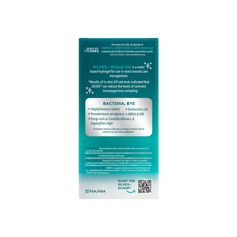 Total Resources Silvex Wound Gel, Antimicrobial Nano Silver photo 8
