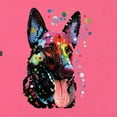 thumbnail image 5 of Wild Bobby Dean Russo German Shepherd Dog Lover Women Racerback Tank Top, Hot Pink, Medium, 5 of 5