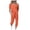 Orange, variant on Sports Clothes Suits for Women Short Sleeve Tops,Drawstring High Waist Pants with Pockets Loose Fit Loungewear Sets Orange L