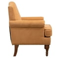 thumbnail image 6 of Jopath Accent Chair.Wingback Accent Chair Nailhead Trim Armchair For Living Room,Springs Cushions & Wood Legs. Traditional Single Couch Chair For Bedroom.Farmhouse,Holds 300lbs Brown, 6 of 11