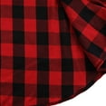 thumbnail image 7 of Womens Flannel Plaid Shirt Shackets Mid Length Pocketed Button Up Casual Lightweight Fall Spring Jacket Blouses (XL, Red), 7 of 7