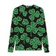 thumbnail image 4 of Blusas y camisas de manga larga con cuello redondo y estampado de San Patricio para niños, blusa informal de manga larga con cuello redondo, blusa de poliéster para niñas, 4 of 4