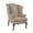 Beige, variant on Comfort Pointe Erin Beige Fabric Traditional Wing Back Accent Chair