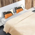 thumbnail image 5 of Yayeee Pillowcase Standard Size Set of 2 Satin Wrinkle Resistant Pillow Case, Black Cat Orange Ball, 5 of 7